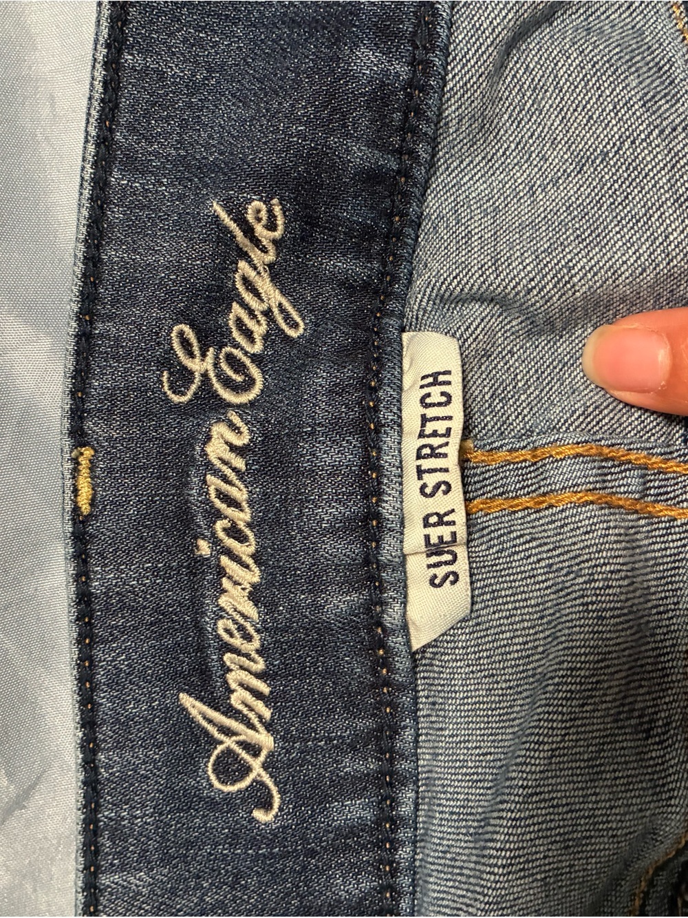 American Eagle Outfitters Light Blue Super Stretch Jeggings